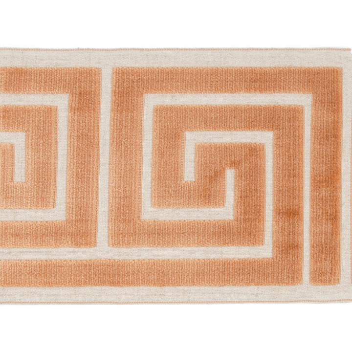 Labyrinth Terracotta by Europatex Designer Fabric Labyrinth 100% Polyester 7.00 inches - Swanky Fabrics -