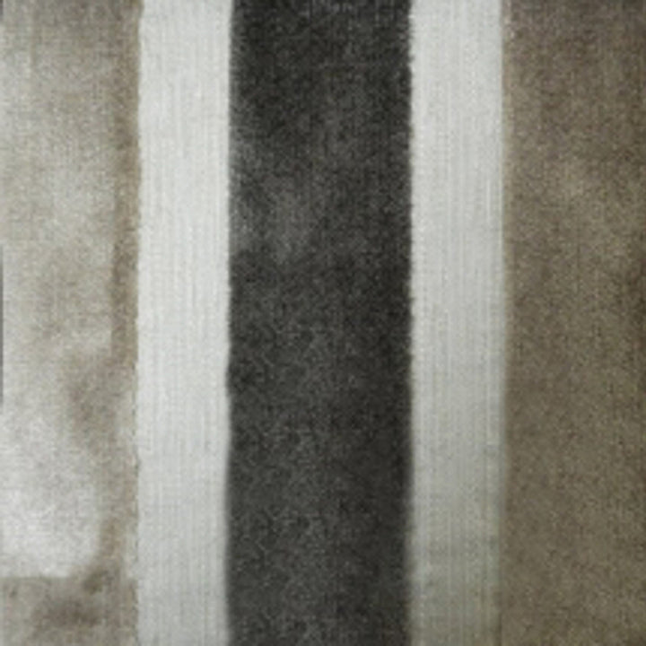 Lara's Velvet Stripe Silver by Europatex Designer Fabric Lara's Velvet 57% Polyester, 43% Viscose 1" H 55.00 inches - Swanky Fabrics -