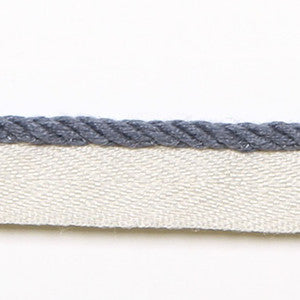 Le Lin Micro Cord Blue by Europatex Designer Fabric