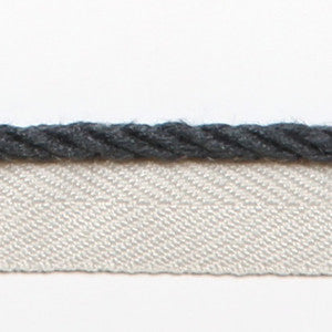 Le Lin Micro Cord Blueberry by Europatex Designer Fabric