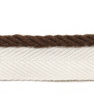 Le Lin Micro Cord Brown by Europatex Designer Fabric