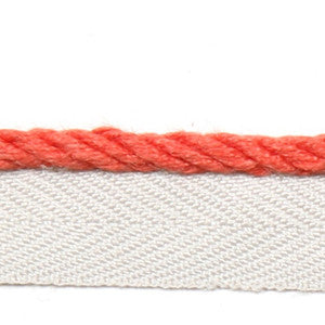 Le Lin Micro Cord Dark Coral by Europatex Designer Fabric