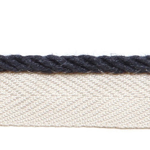 Le Lin Micro Cord Navy by Europatex Designer Fabric