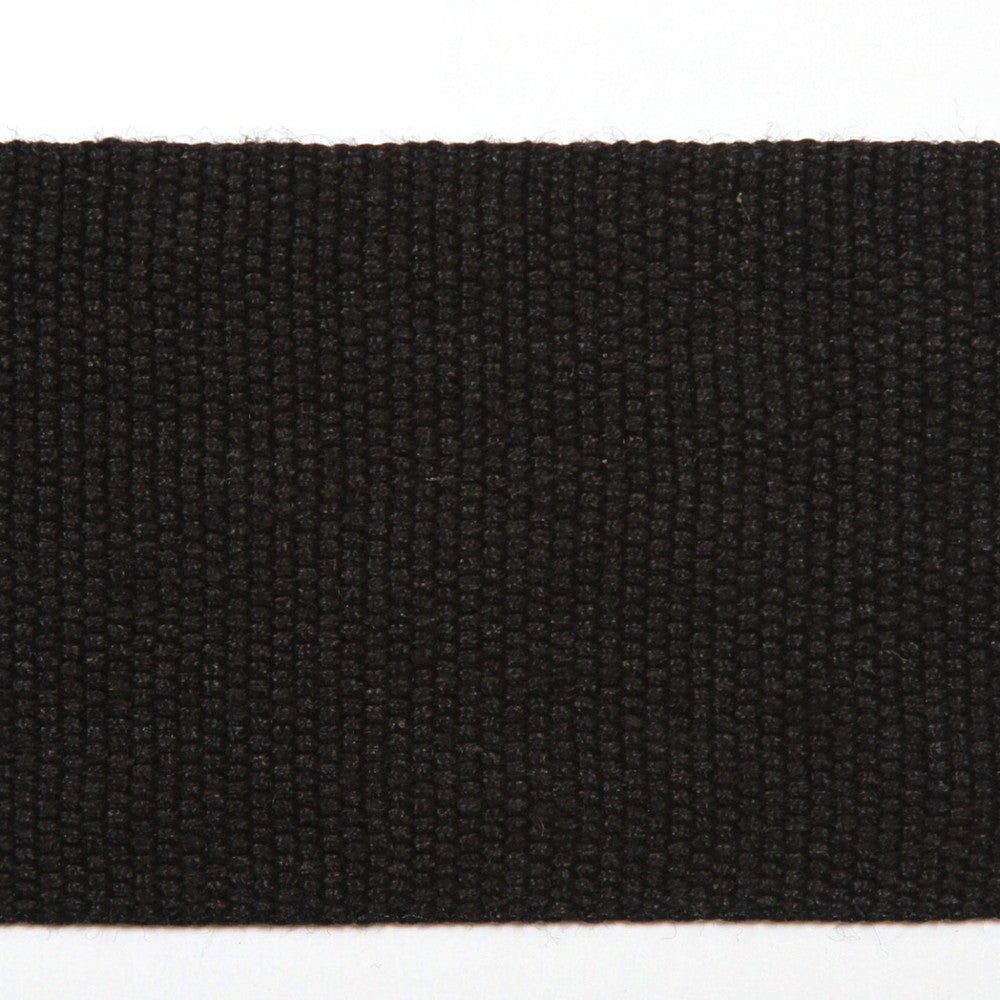 Le Lin 2 Tape Black by Europatex Designer Fabric Le Lin 63% Linen, 37% Rayon 2.00 inches - Swanky Fabrics -