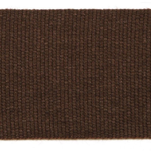 Le Lin 2'' Tape - Brown by Europatex Designer Fabric Le Lin Collection 63% Linen / 37% Rayon China See Sample Horizontal: N/A and Vertical: N/A 2.00 inches  - Swanky Fabrics -