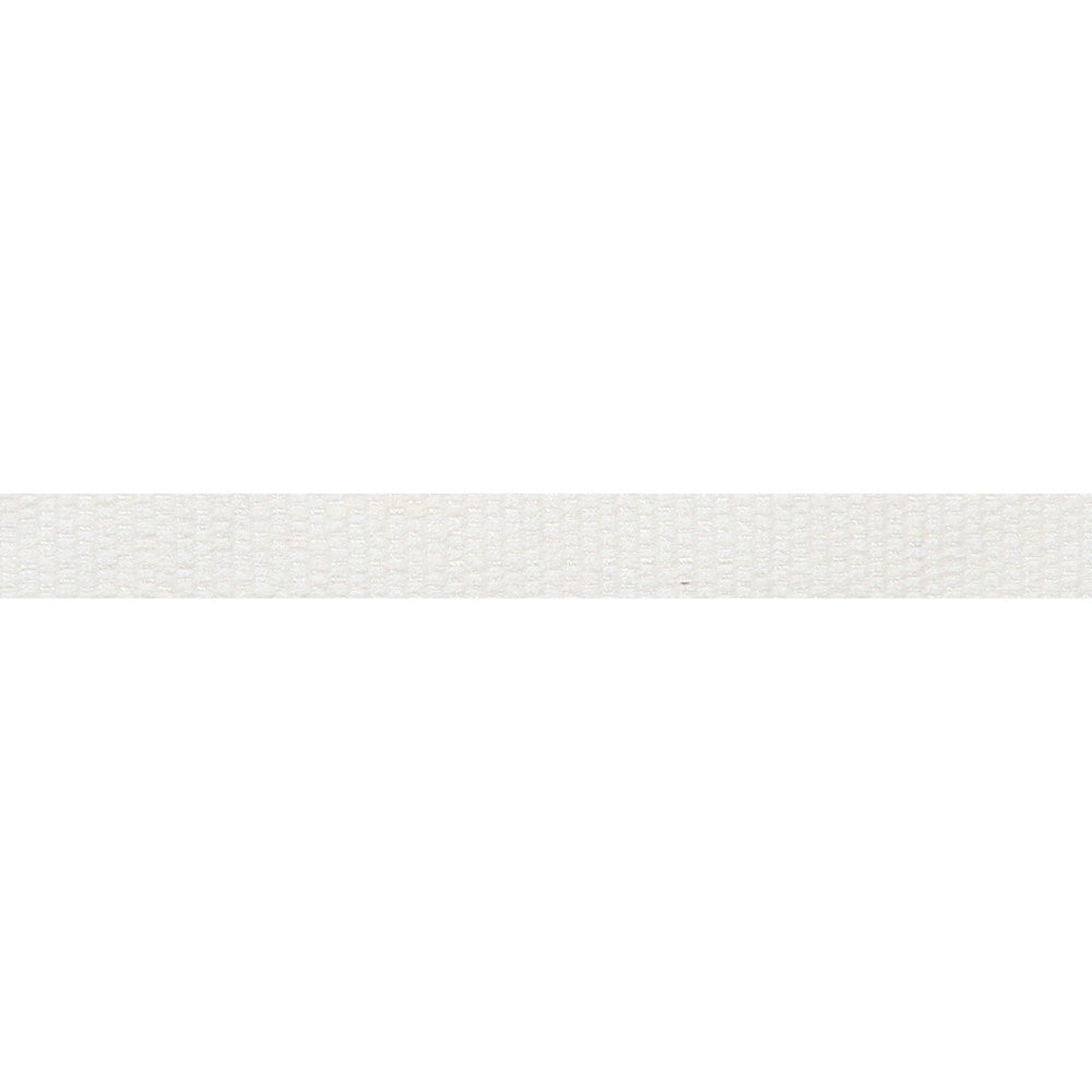Le Lin Micro Tape White by Europatex Designer Fabric Le Lin 63% Linen, 37% Rayon 0.56 inches - Swanky Fabrics -