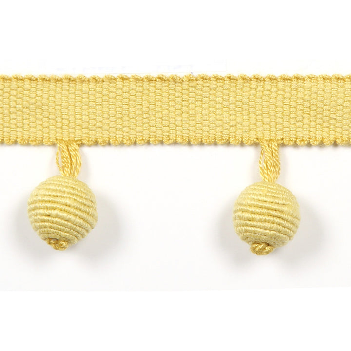 Le Lin Beaded Fringe Gold by Europatex Designer Fabric Le Lin 63% Linen, 37% Rayon 1.46 inches - Swanky Fabrics -