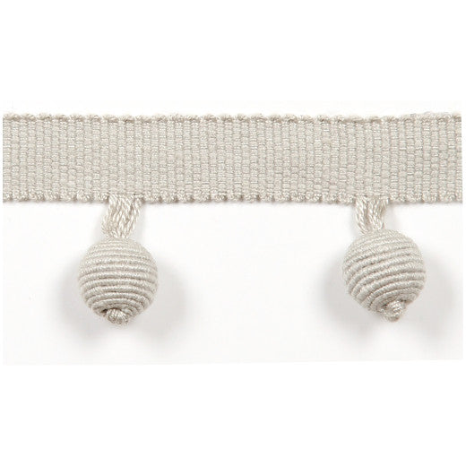 Le Lin Beaded Fringe - Pebble by Europatex Designer Fabric Le Lin Collection 63% Linen / 37% Rayon China See Sample Horizontal: N/A and Vertical: N/A 1.46 inches  - Swanky Fabrics -