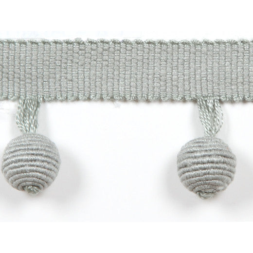 Le Lin Beaded Fringe Rain by Europatex Designer Fabric Le Lin Collection 63% Linen / 37% Rayon China See Sample Horizontal: N/A and Vertical: N/A 1.46 inches  - Swanky Fabrics -