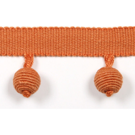 Le Lin Beaded Fringe - Saffron by Europatex Designer Fabric Le Lin Collection 63% Linen / 37% Rayon China See Sample Horizontal: N/A and Vertical: N/A 1.46 inches  - Swanky Fabrics -