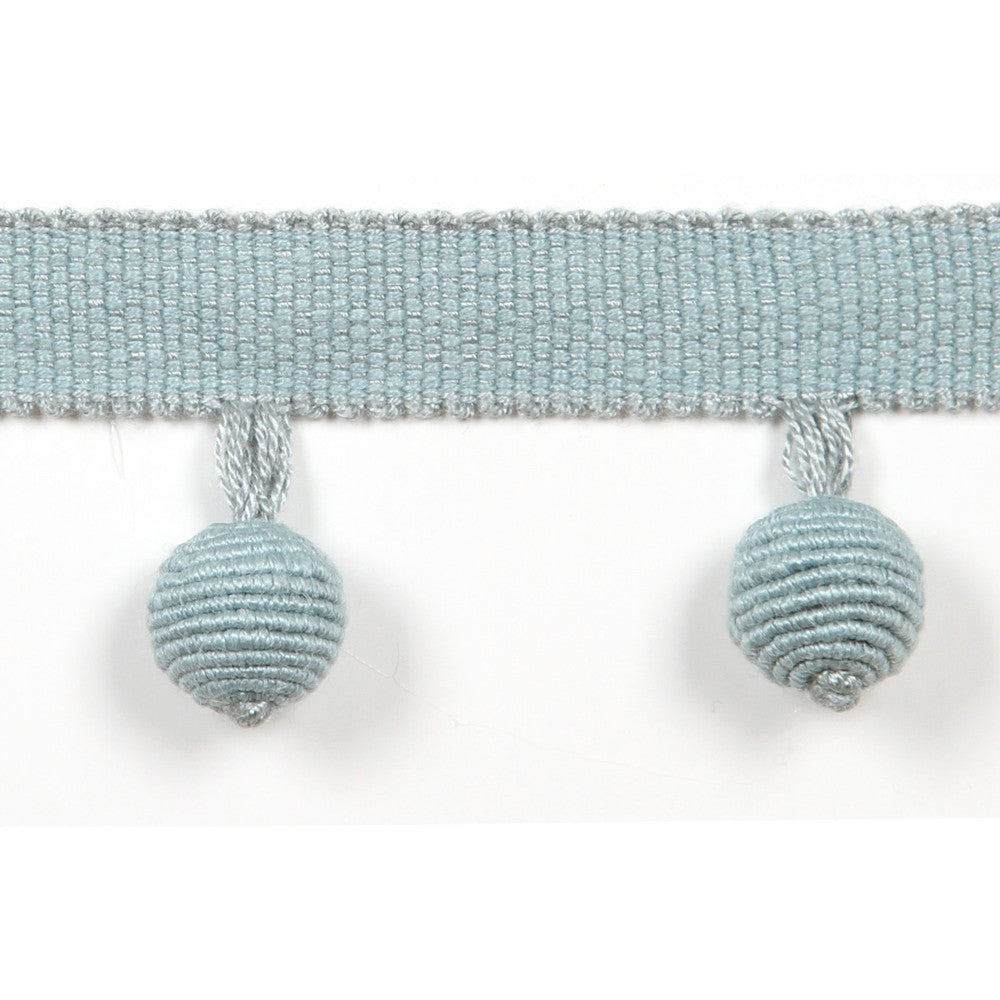 Le Lin Beaded Fringe Sky by Europatex Designer Fabric Le Lin 63% Linen, 37% Rayon 1.46 inches - Swanky Fabrics -