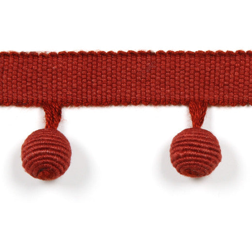 Le Lin Beaded Fringe Spice by Europatex Designer Fabric Le Lin Collection 63% Linen / 37% Rayon China See Sample Horizontal: N/A and Vertical: N/A 1.46 inches  - Swanky Fabrics -