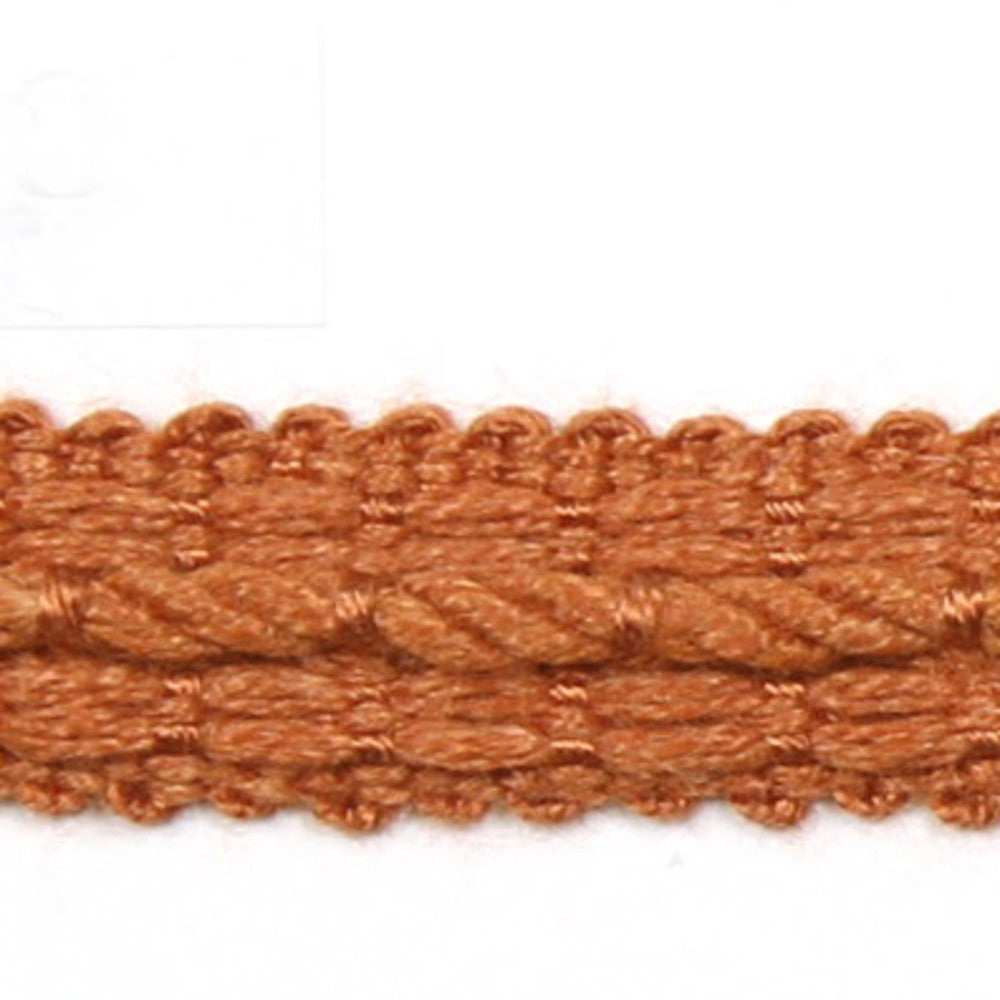 Le Lin Braid Rust by Europatex Designer Fabric Le Lin 63% Linen, 37% Rayon 0.50 inches - Swanky Fabrics -
