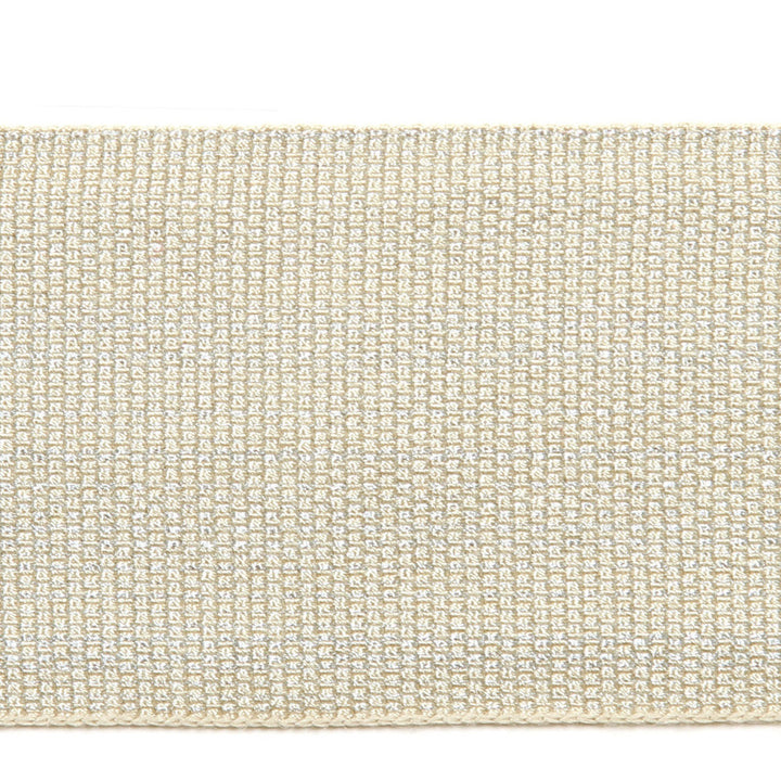 Le Lin Metallic Tape Porcelain by Europatex Designer Fabric Le Lin 41% Fibranne, 30% Rayon, 28% Metallic yarns, 1% Polyester 2.00 inches - Swanky Fabrics -