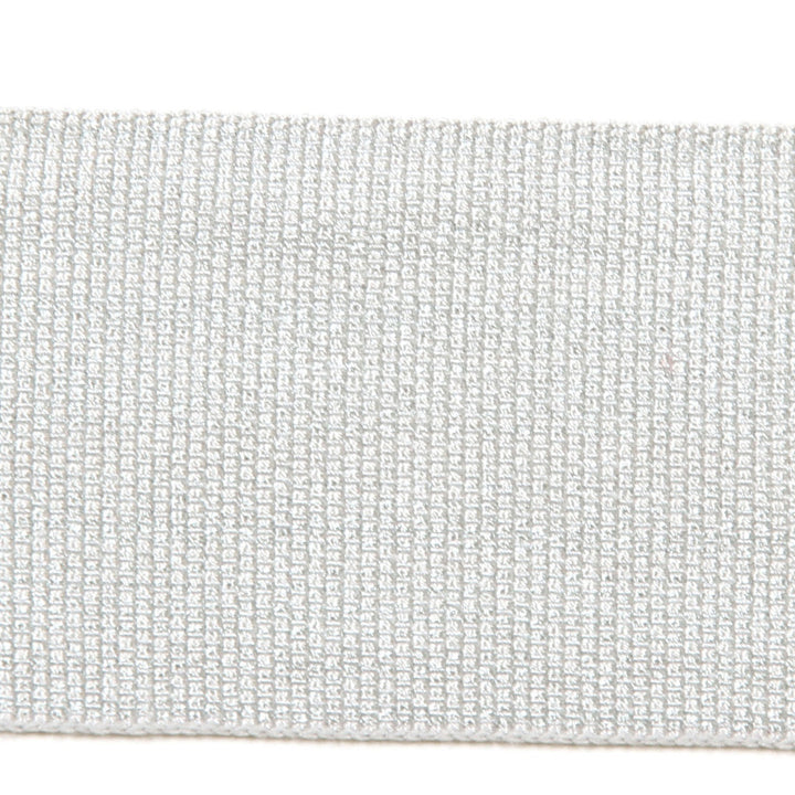 Le Lin Metallic Tape Ice by Europatex Designer Fabric Le Lin 41% Fibranne, 30% Rayon, 28% Metallic yarns, 1% Polyester 2.00 inches - Swanky Fabrics -