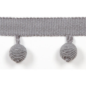 Le Lin Beaded Fringe Battleship by Europatex Designer Fabric