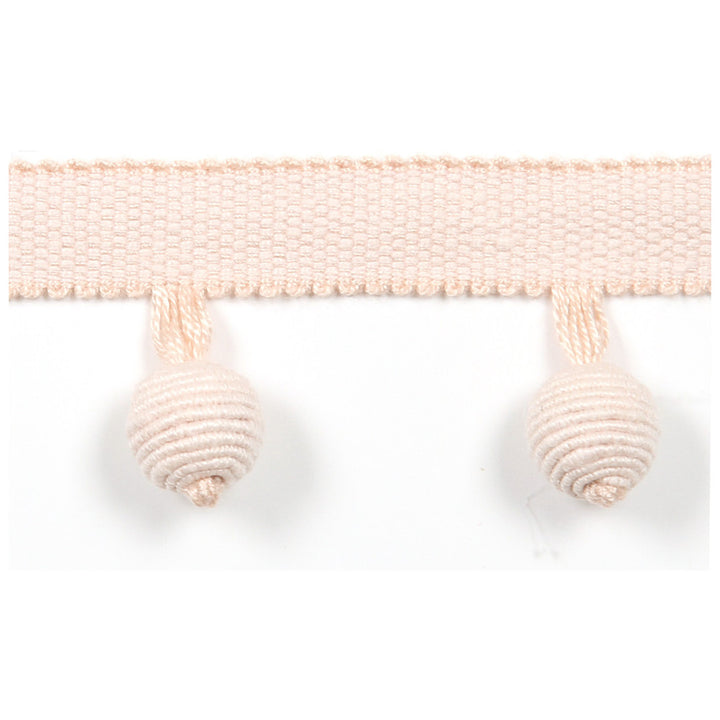 Le Lin Beaded Fringe Blush by Europatex Designer Fabric Le Lin Collection 63% Linen, 37% Rayon China Horizontal: N/A and Vertical: N/A 1.46" - Swanky Fabrics -