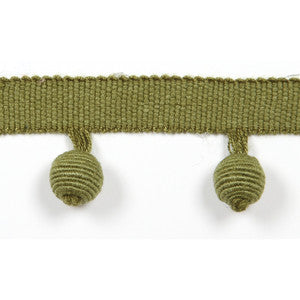 Le Lin Beaded Fringe Leaf by Europatex Designer Fabric