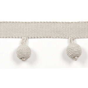 Le Lin Beaded Fringe Pebble by Europatex Designer Fabric