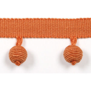 Le Lin Beaded Fringe Saffron by Europatex Designer Fabric