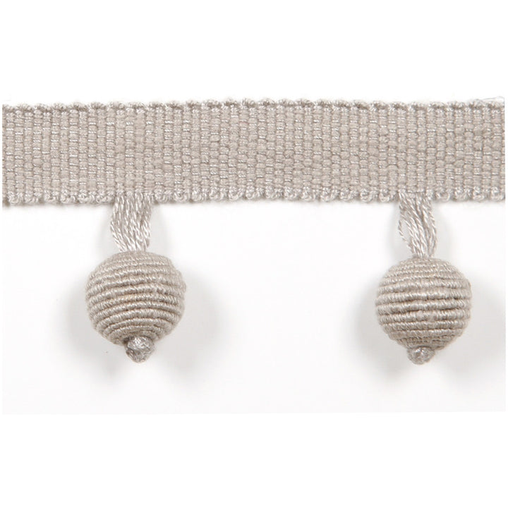 Le Lin Beaded Fringe Stone by Europatex Designer Fabric Le Lin Collection 63% Linen, 37% Rayon China Horizontal: N/A and Vertical: N/A 1.46" - Swanky Fabrics -