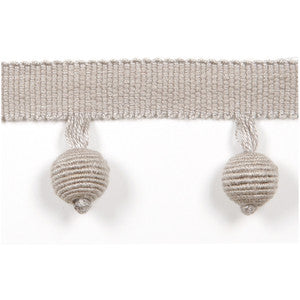 Le Lin Beaded Fringe Stone by Europatex Designer Fabric