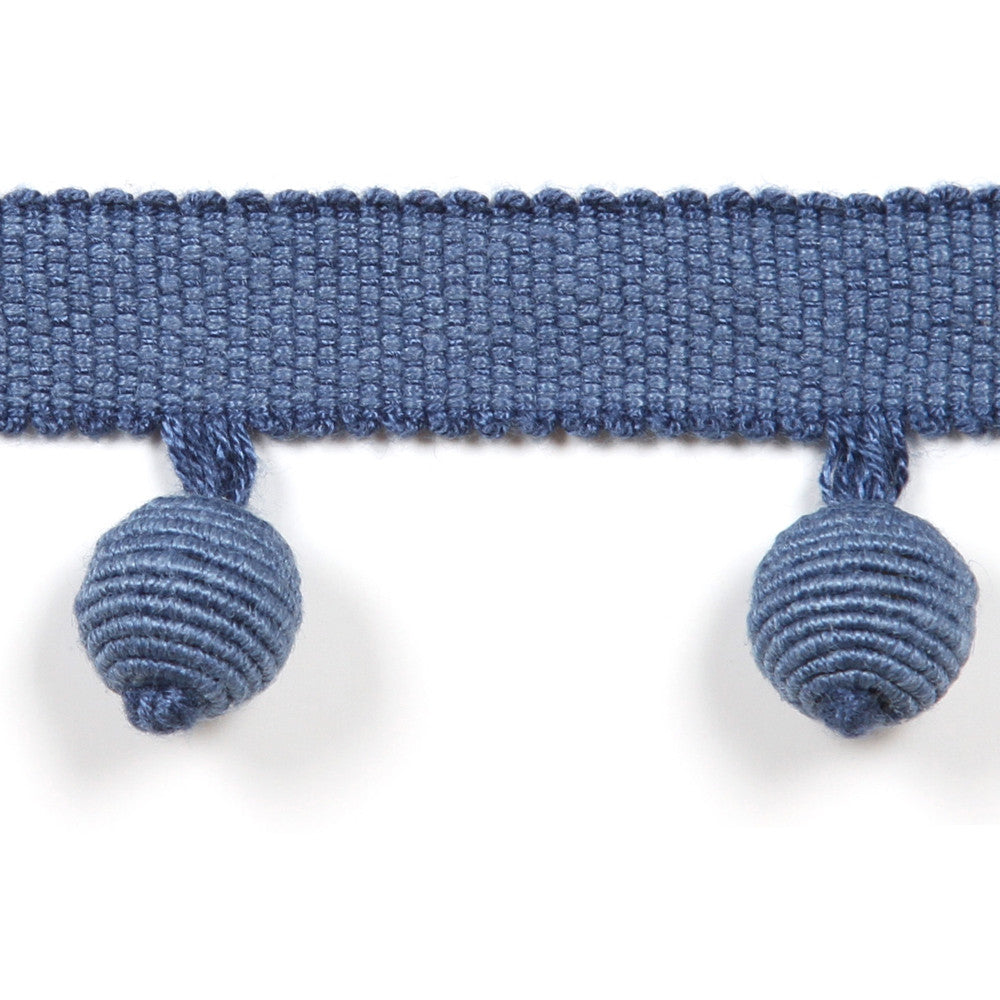 Le Lin Beaded Fringe Twighlight by Europatex Designer Fabric Le Lin Collection 63% Linen, 37% Rayon China Horizontal: N/A and Vertical: N/A 1.46" - Swanky Fabrics -