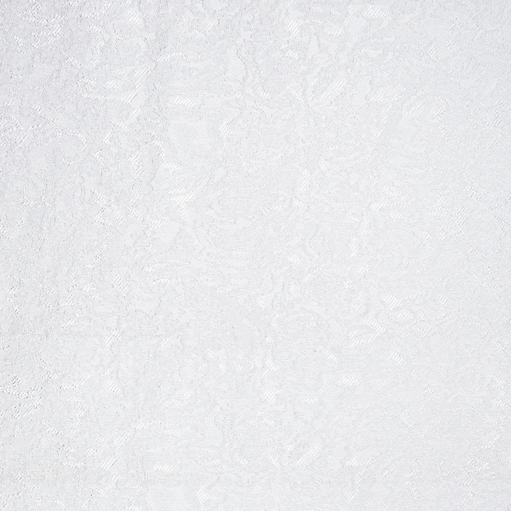 Le Krisel Pure White by Europatex Designer Fabric Le Krisel 100% Polyester 15.00" H, 7.00" V 118.00 inches - Swanky Fabrics -