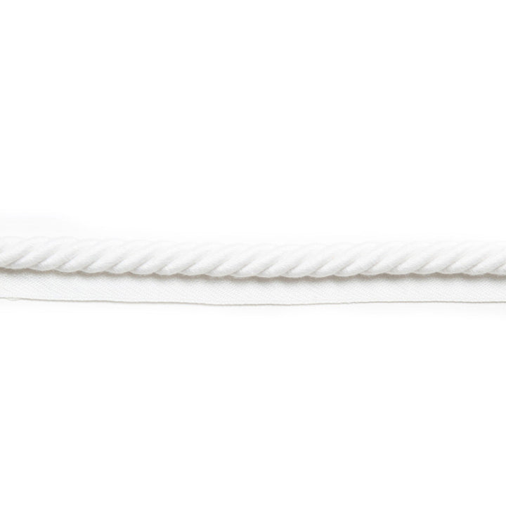 Le Lin Cord White by Europatex Designer Fabric Le Lin 100% Polyester 0.38 inches - Swanky Fabrics -