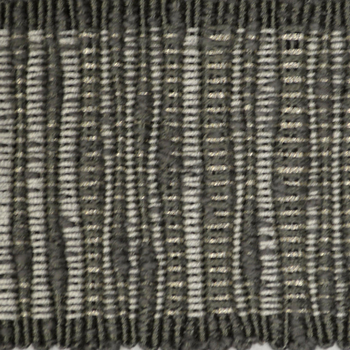 Legacy Tape Gray by Europatex Designer Fabric Legacy 64% Cotton, 26% Rayon, 5% Linen, 5% Metallic yarns 2.50 inches - Swanky Fabrics -