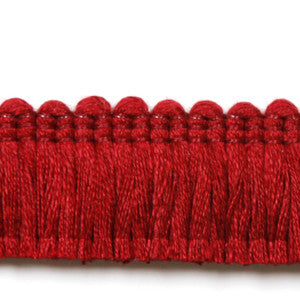 Legacy Brushed Fringe Cherry by Europatex Designer Fabric