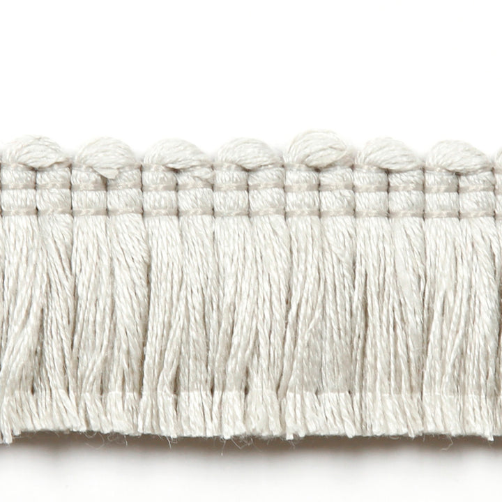 Legacy Brushed Fringe Dove by Europatex Designer Fabric Legacy 97% Linen, 3% Polyester 1.20 inches - Swanky Fabrics -