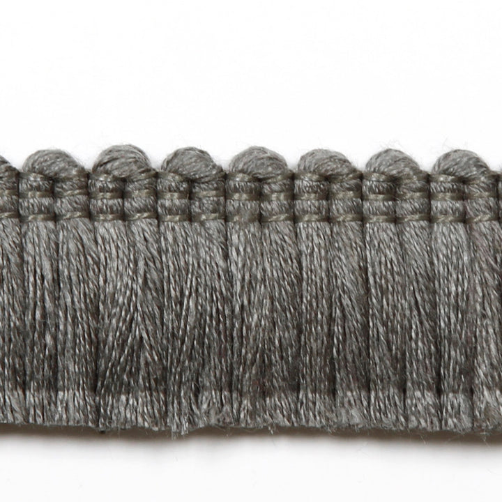 Legacy Brushed Fringe Gray by Europatex Designer Fabric Legacy 97% Linen, 3% Polyester 1.20 inches - Swanky Fabrics -