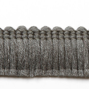 Legacy Brushed Fringe Gray by Europatex Designer Fabric