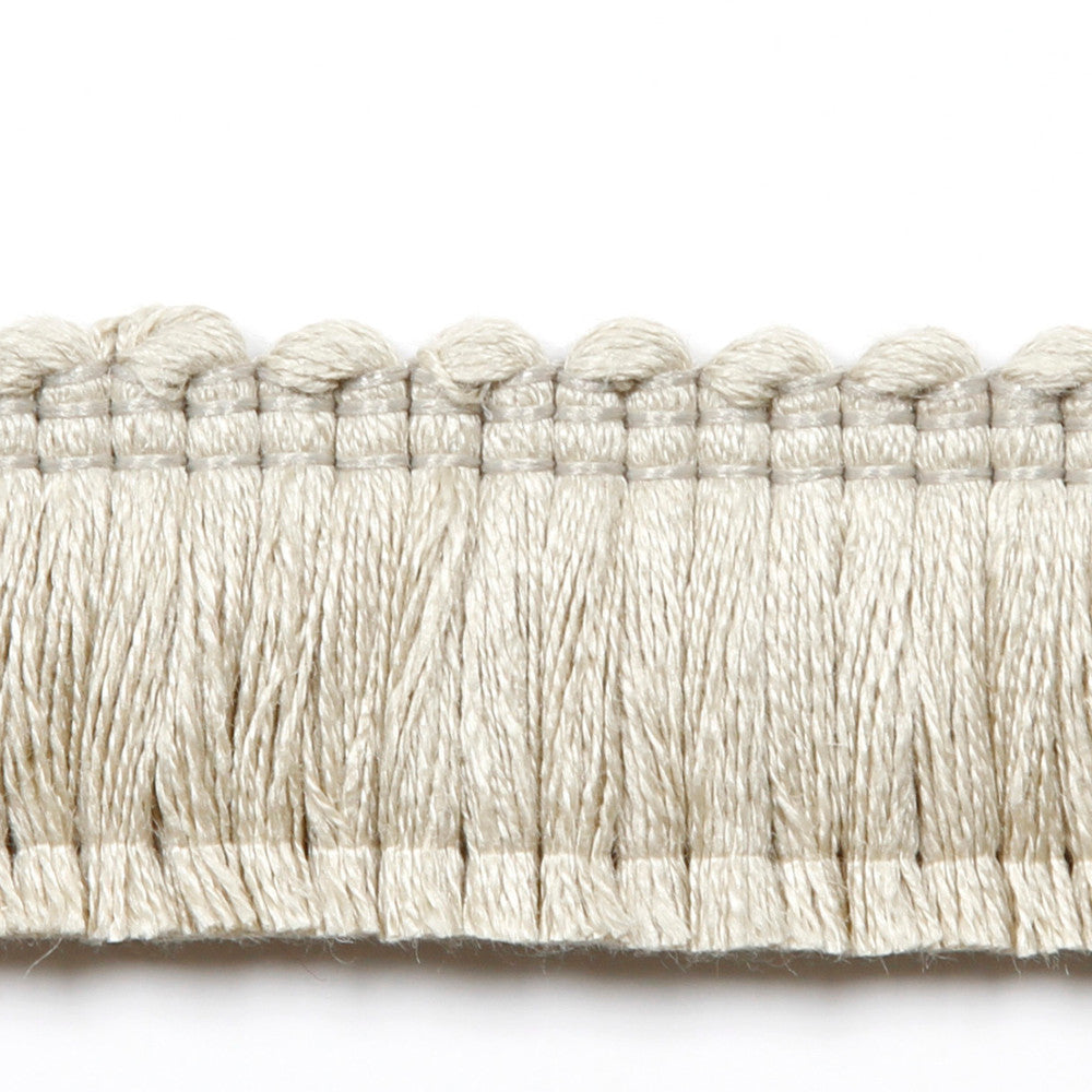 Legacy Brushed Fringe Quartz by Europatex Designer Fabric Legacy 97% Linen, 3% Polyester 1.20 inches - Swanky Fabrics -