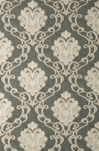 Florentine Charcoal Damask Wallpaper by Fine Decor Designer