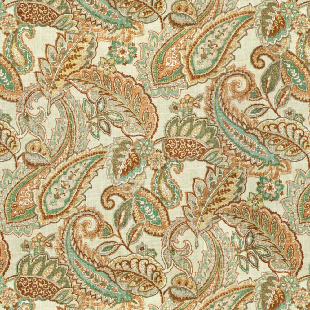 Maderia 2 Shoreline by Stout Designer Fabric RAINBOW LIBRARY SPA/TEAL 55%LIN 45%SVI SOUTH KOREA CATB 117-2013 WYZENBEEK 12 000 DOUBLE RUB WEAR TEST (MEDIUM DUTY) Horizontal: 27 and Vertical: 25.25 56 in - Swanky Fabrics -