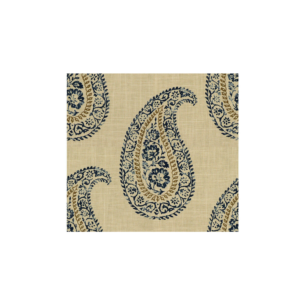 Madira Indigo by Kravet Design Designer Fabric ECHO HEIRLOOM INDIA LINEN - 55%;COTTON - 45% China LIGHT Horizontal: 13.5 and Vertical: 12.5 54 - Swanky Fabrics -