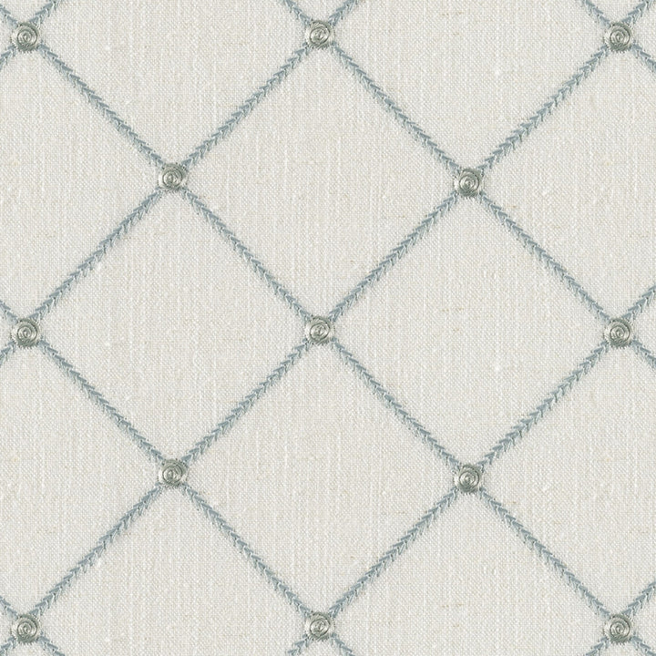 Malden Ice by Magnolia Designer Fabric - 20% Linen, 45% Viscose, 35% Polyester China Horizontal: 5.1 and Vertical: 5.1 51 - Swanky Fabrics -
