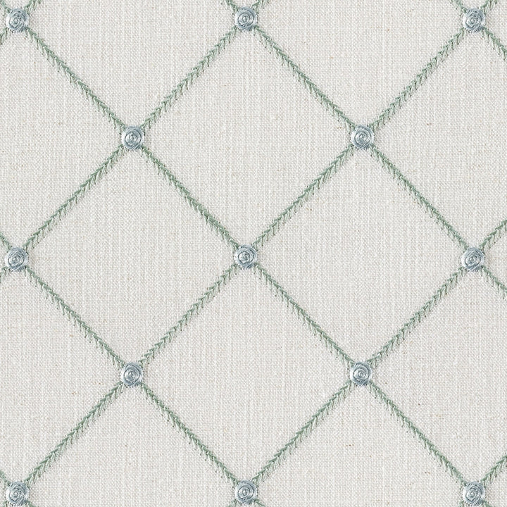 Malden Seapearl by Magnolia Designer Fabric - 20% Linen, 45% Viscose, 35% Polyester China Horizontal: 5.1 and Vertical: 5.1 51 - Swanky Fabrics -
