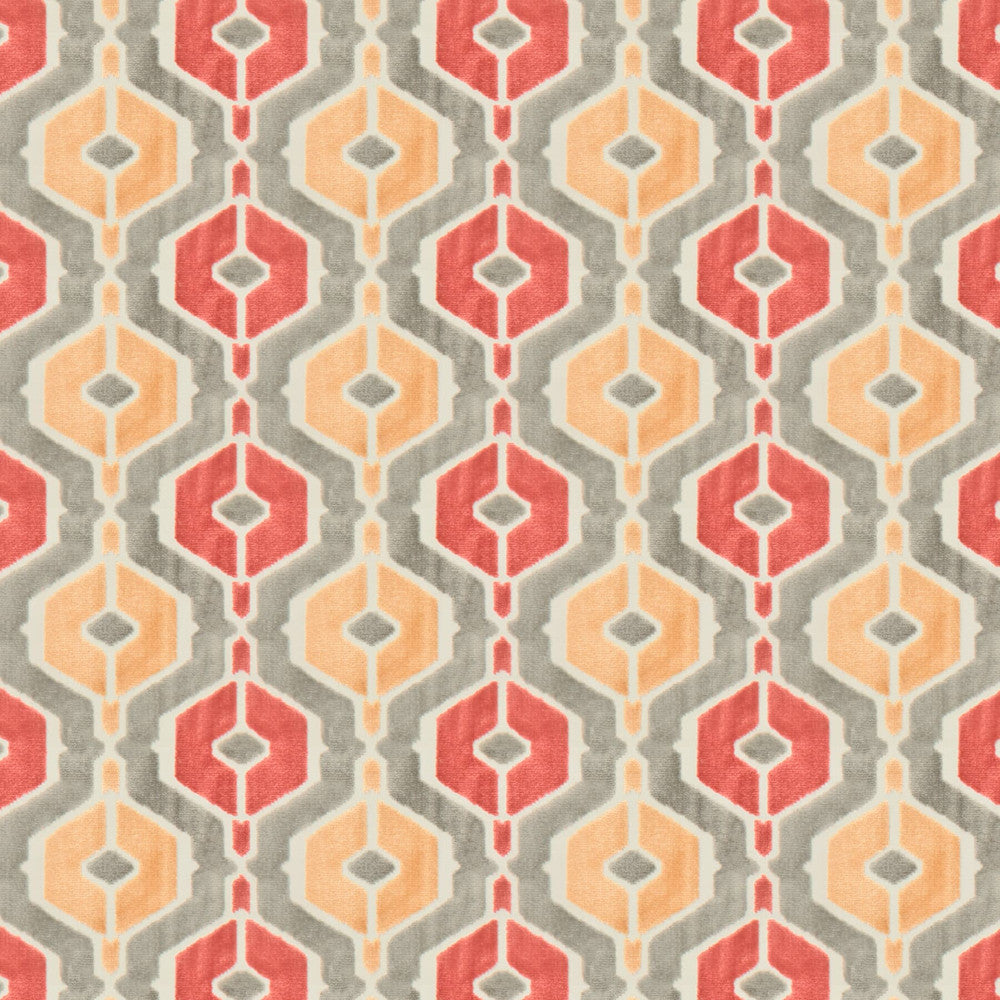 Malusa 1 Tile by Stout Fabric Stout Fabric Malusa 1 TileFabric RAINBOW LIBRARY SUNSET/SPICE 60%SVI 40%POL CHINA </p><p>Repeat: H: 7.130, V: 6.000 55 in - Fabric Carolina -