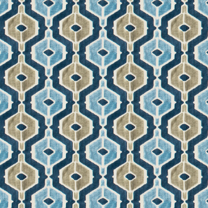 Malusa 2 Ocean by Stout Designer Fabric Rainbow Library Lake/Indigo 60% Spun Viscose 40% Polyester CHINA CATB 117-2013 WYZENBEEK 70 000 DOUBLE RUB WEAR TEST (HEAVY DUTY) Horizontal: 6.75 and Vertical: 7.5 55 in - Swanky Fabrics -
