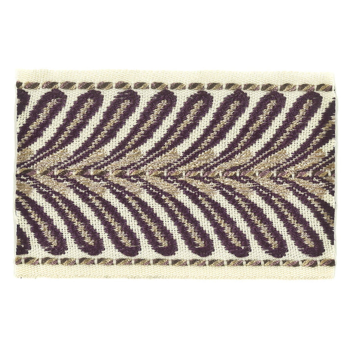 Mamzer 2 Plum by Stout Designer Trim INSIGHTS TRIM 63%SVI 37%POL CHINA </p><p>Repeat: 0 2.63 in - Swanky Fabrics -