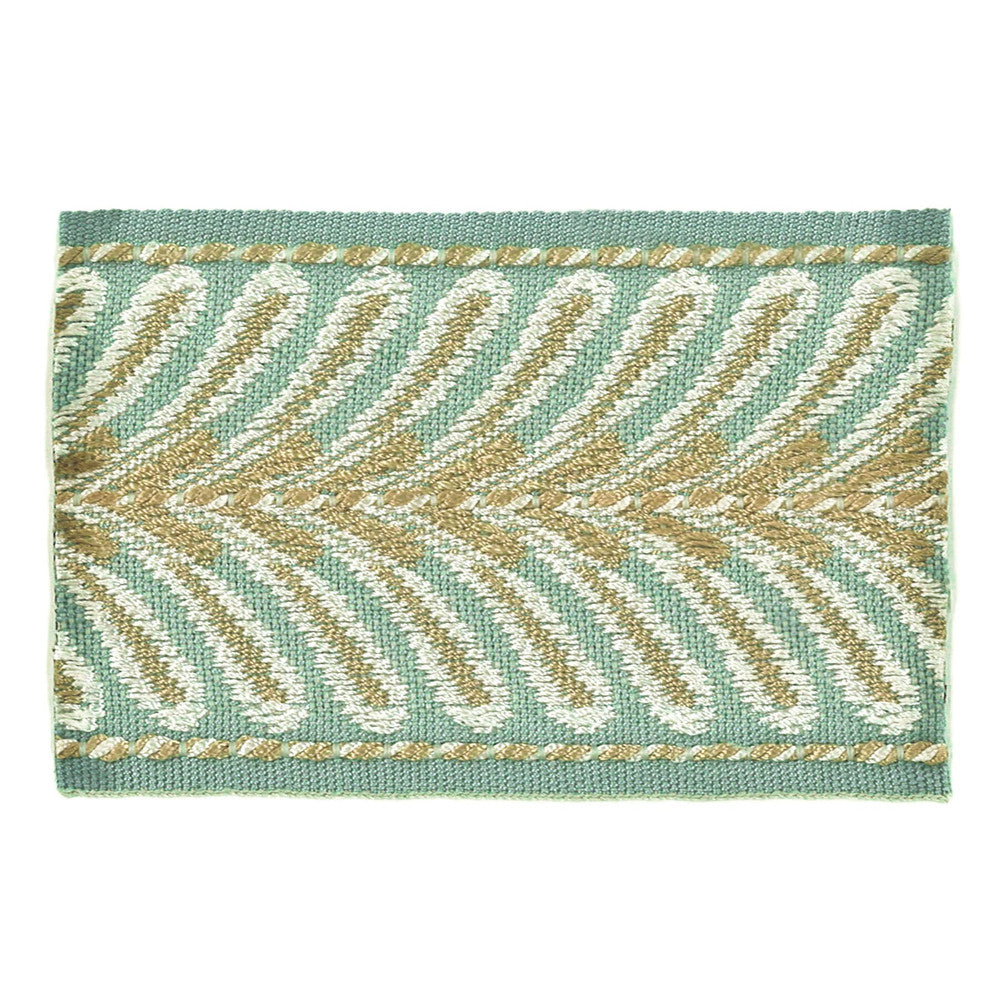 Mamzer 5 Seagrass by Stout Designer Trim Insights Trim 63% Spun Viscose 37% Polyester CHINA Horizontal: 0.5 and Vertical: 0 2.63 in - Swanky Fabrics -