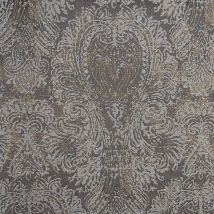 Mandolin Ash by Norbar Designer Fabric PARAMOUNT 100% POLYESTER AND LUREX CHINA 19"V 28 1/2"H 114 - Swanky Fabrics -
