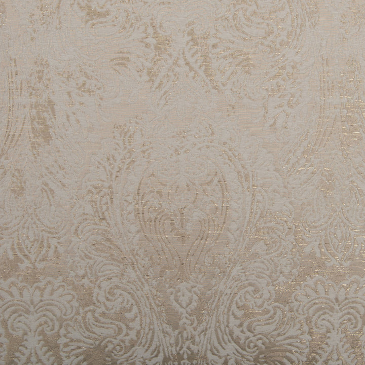 Mandolin Ivory by Norbar Designer Fabric PARAMOUNT 100% POLYESTER AND LUREX CHINA 19"V 28 1/2"H 114 - Swanky Fabrics -