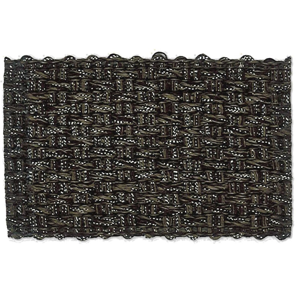 Marden 1 Steel by Stout Designer Trim NEW WORLD TAPES & BORDERS 100%LIN ITALY </p><p>Repeat: 0 1.63 in - Swanky Fabrics -