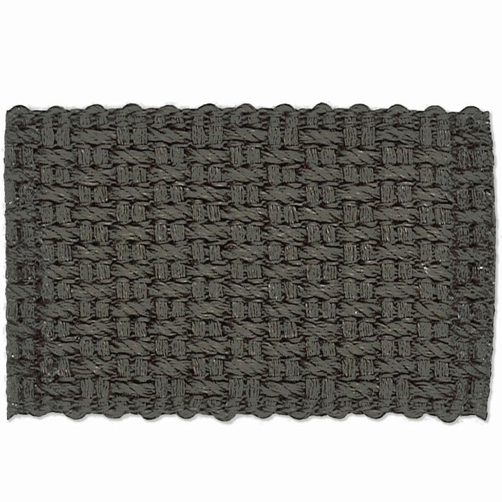 Marden 4 Charcoal by Stout Designer Trim New World Tapes & Borders 100% Linen ITALY Horizontal: 0 and Vertical: 0 1.63 in - Swanky Fabrics -