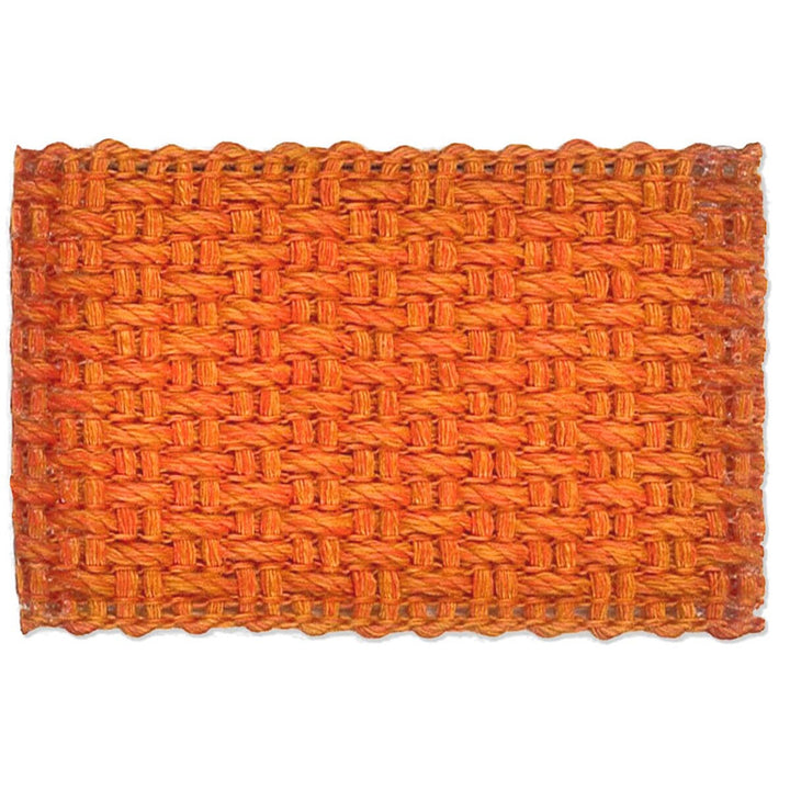 Marden 9 Pumpkin by Stout Designer Trim NEW WORLD TAPES & BORDERS 100%LIN ITALY Horizontal: 0 and Vertical: 0 1.63 in - Swanky Fabrics -