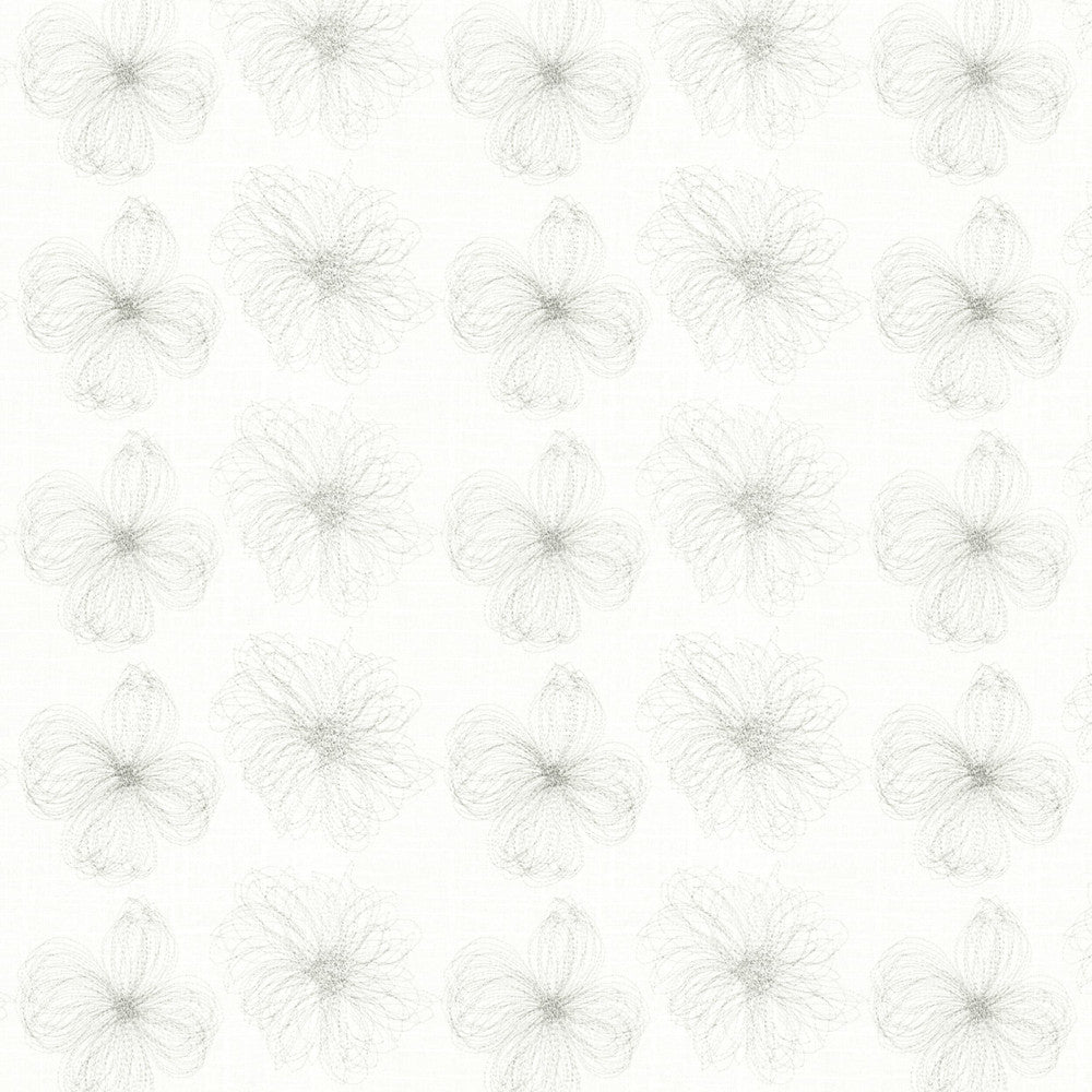 Marnie 2 Silver by Stout Designer Fabric COLOR MY WINDOW FOG/SHADOW 55%LIN 45%POL %PEMB CHINA Horizontal: 10.5 and Vertical: 11.5 52 in - Swanky Fabrics -